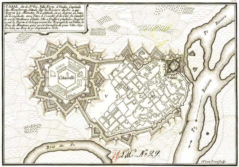 Casale Monferrato Mappa Storica