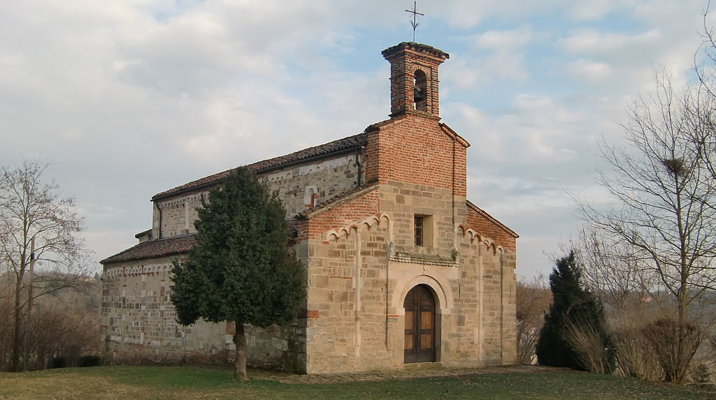 La pieve di San Secondo, sulle colline intorno a Cortazzone