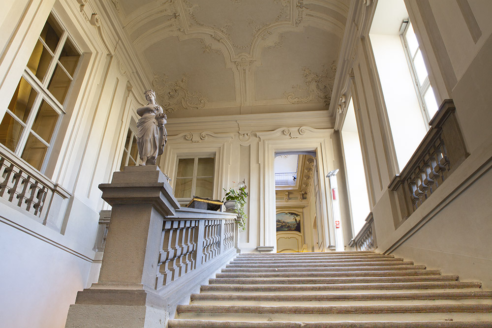 Lo spettacolare scalone di Palazzo Mazzetti